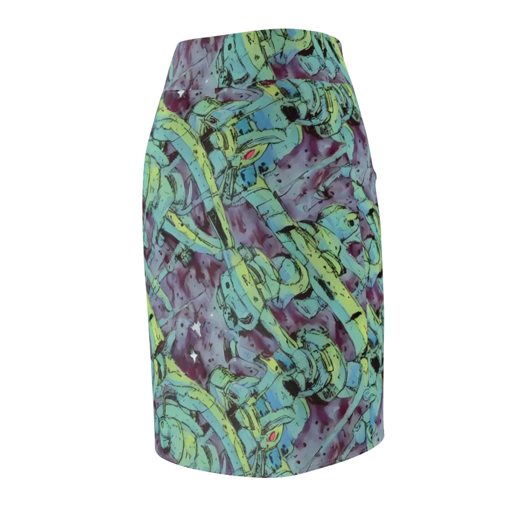 Lime Age on Pencil Skirt — Back Side