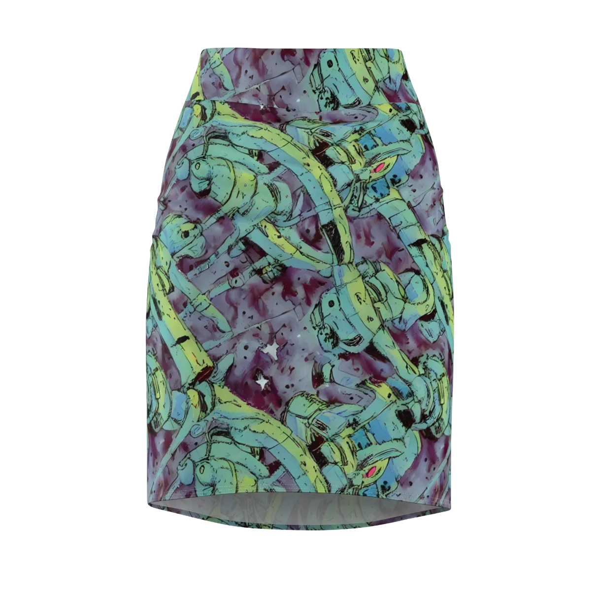 Lime Age on Pencil Skirt — Front