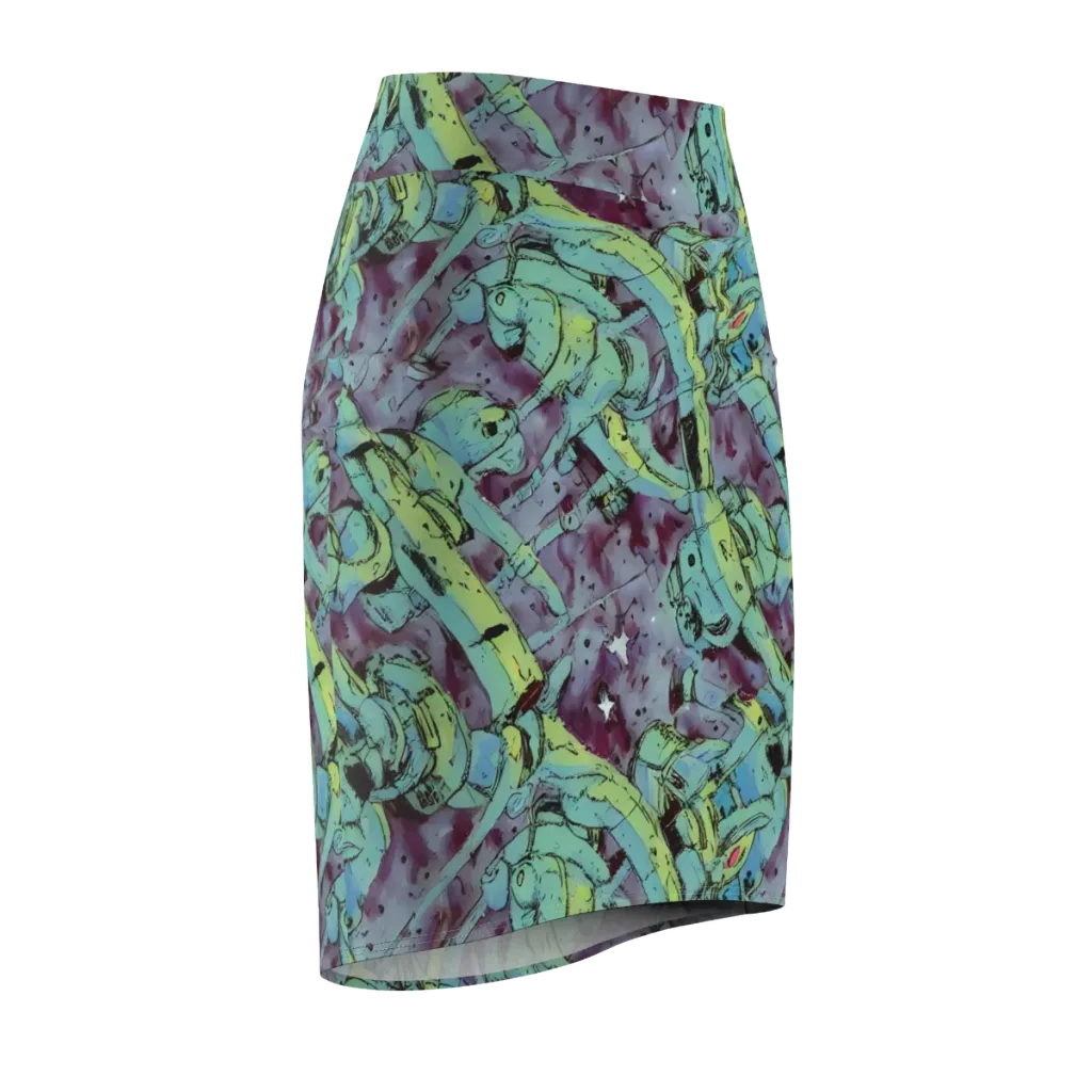 Lime Age on Pencil Skirt — Front Side