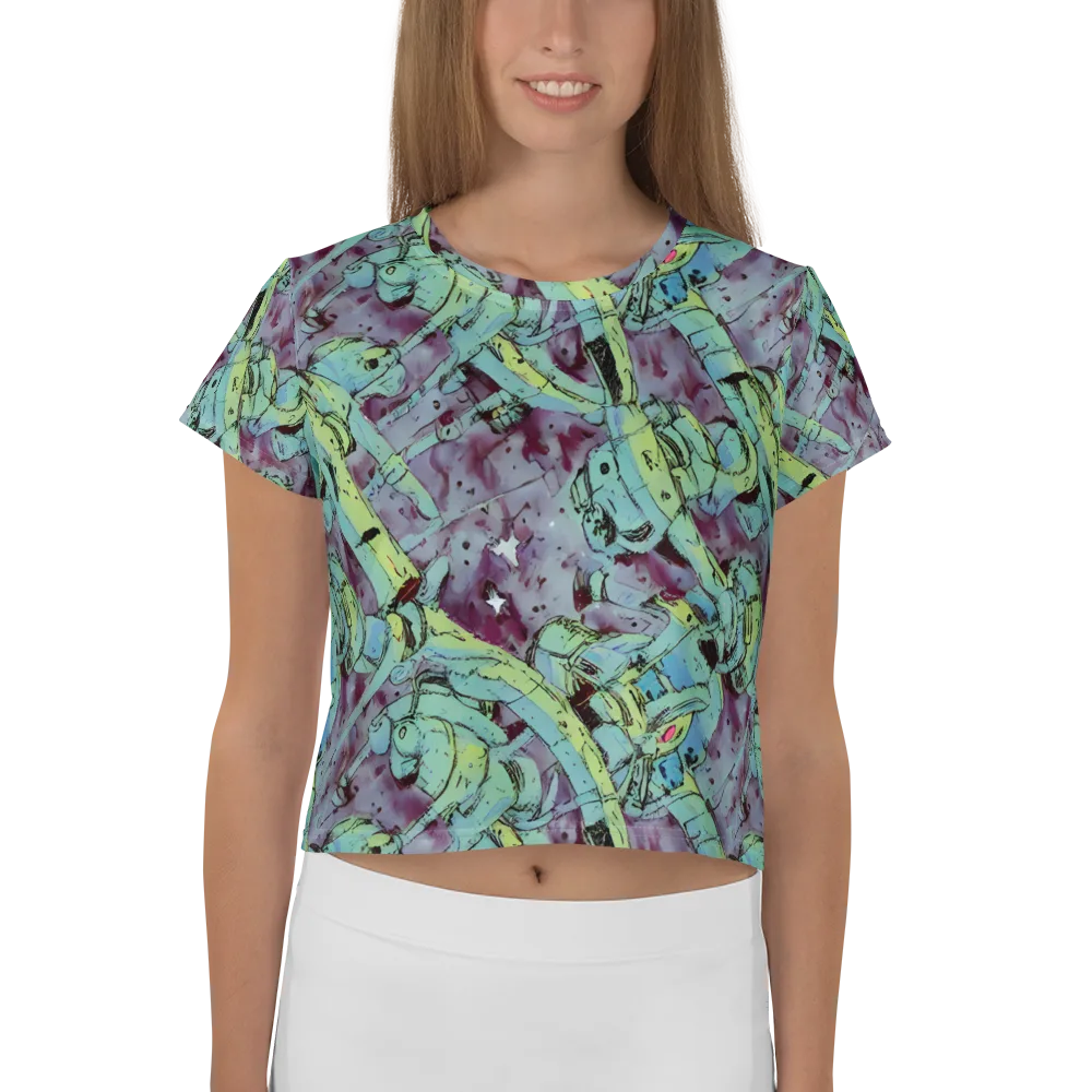 Lime Age on Crop Tee — Front