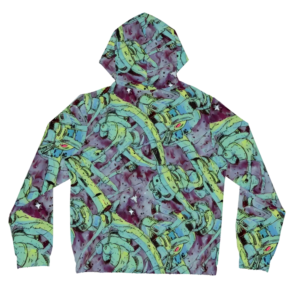 Lime Age on Women's Full-Zip Hoodie — Back