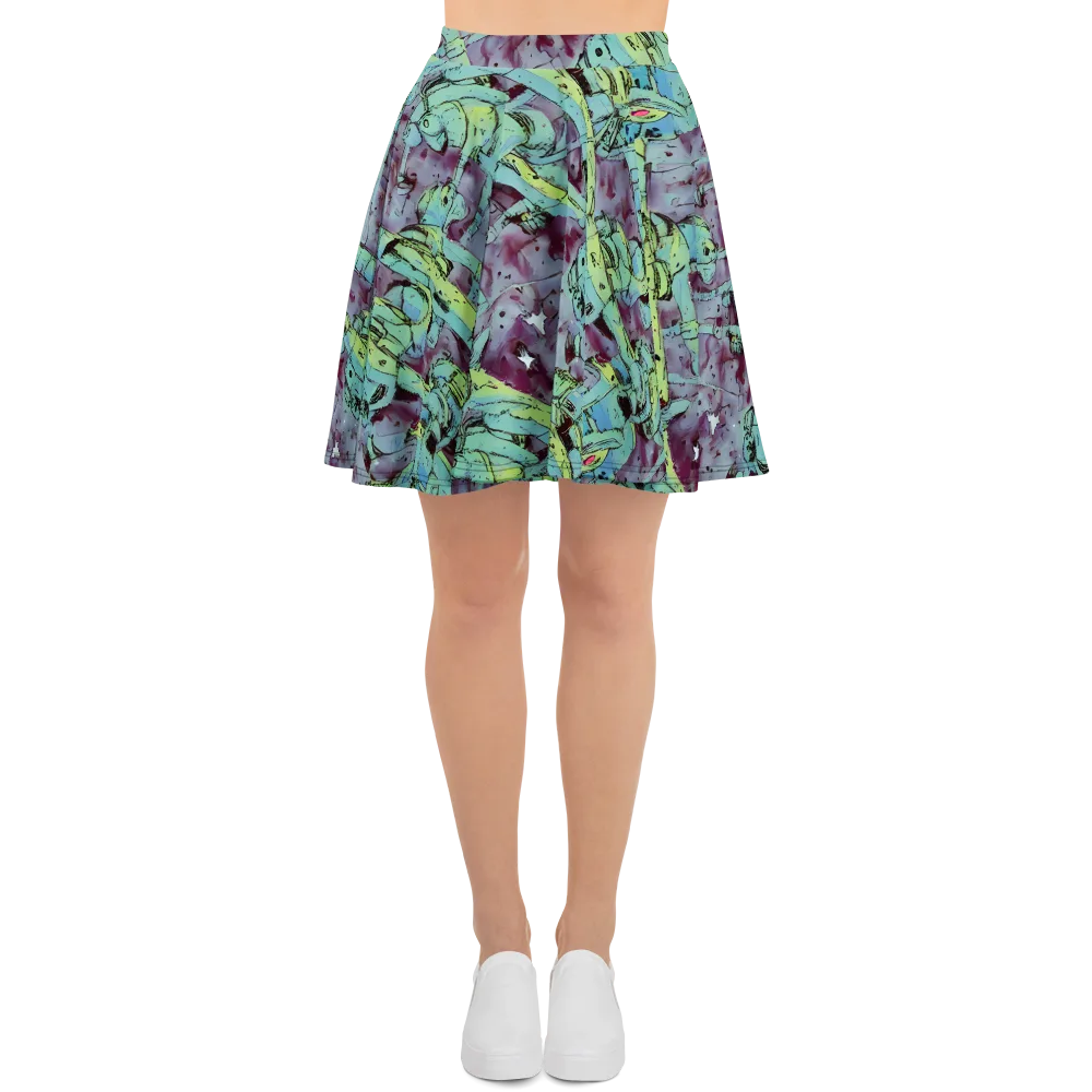Lime Age on Skater Skirt — Front
