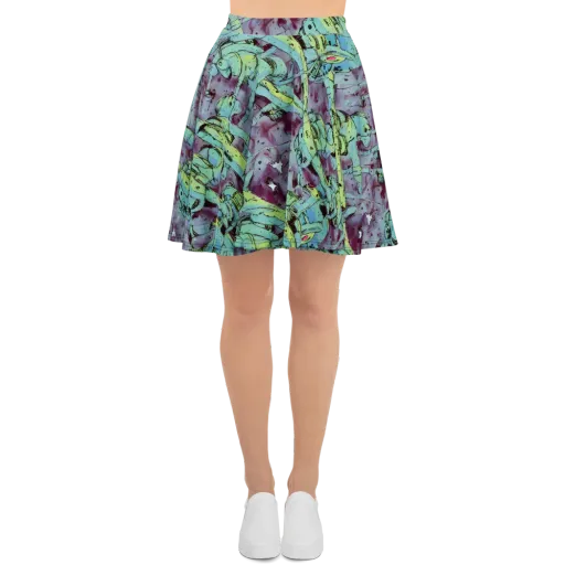 Lime Age on a Skater Skirt