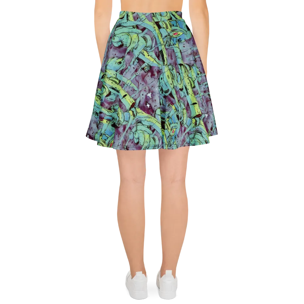 Lime Age on Skater Skirt — Back