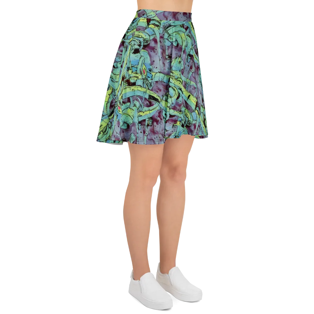 Lime Age on Skater Skirt — Right