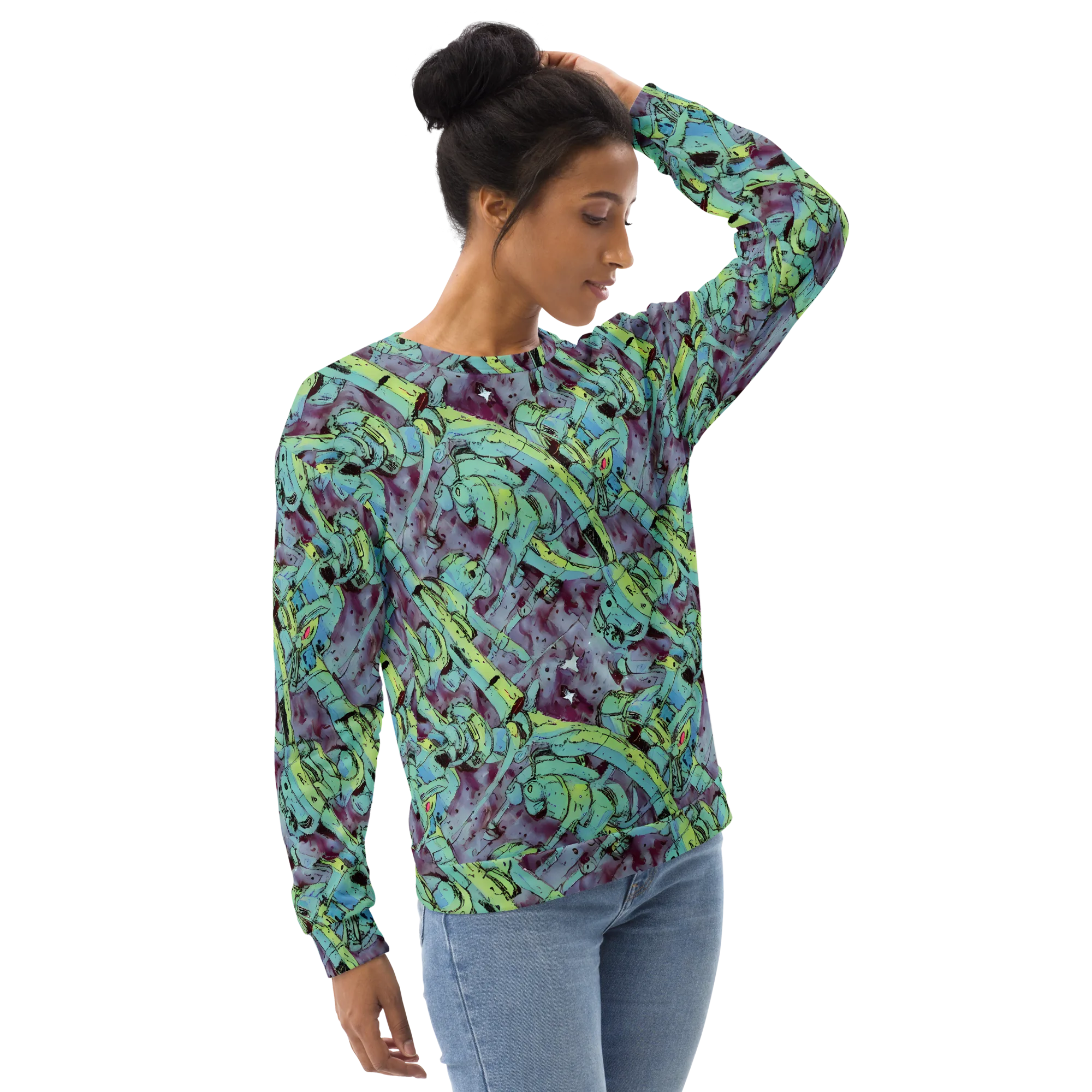 Lime Age on Sweatshirt — Right Front