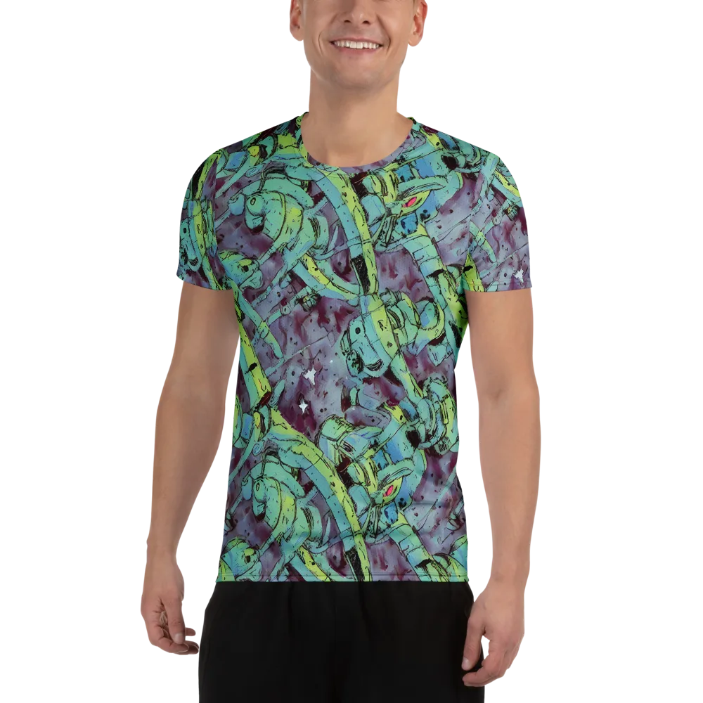 Lime Age on Men's Athletic T-Shirt — Front