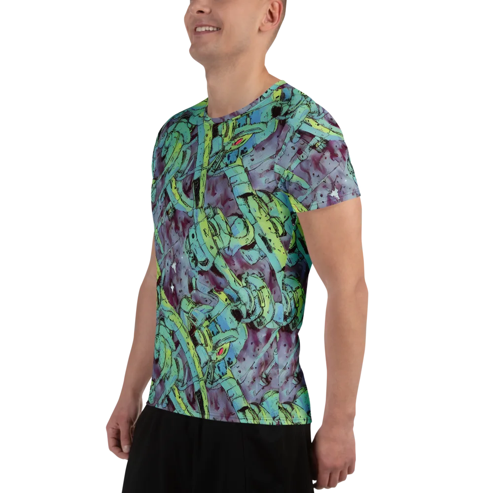Lime Age on Men's Athletic T-Shirt — Left