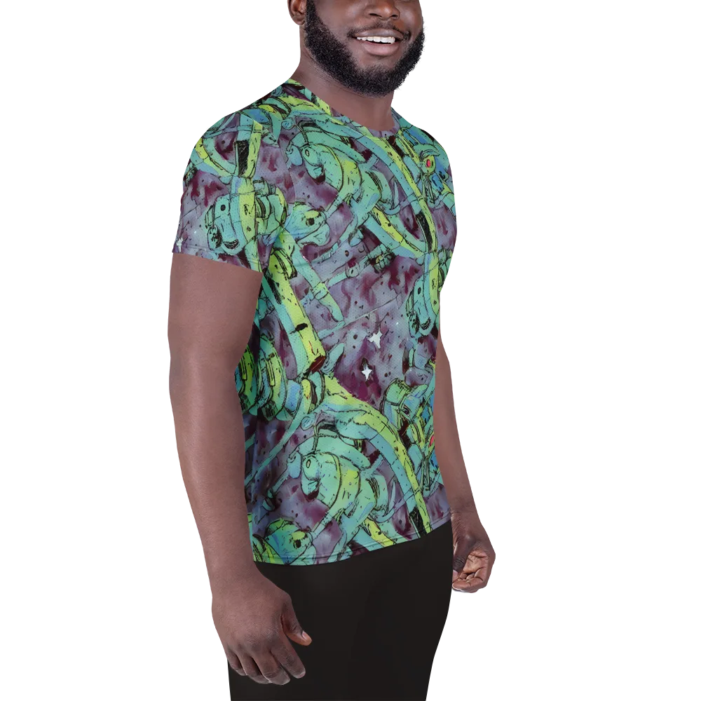 Lime Age on Men's Athletic T-Shirt — Right