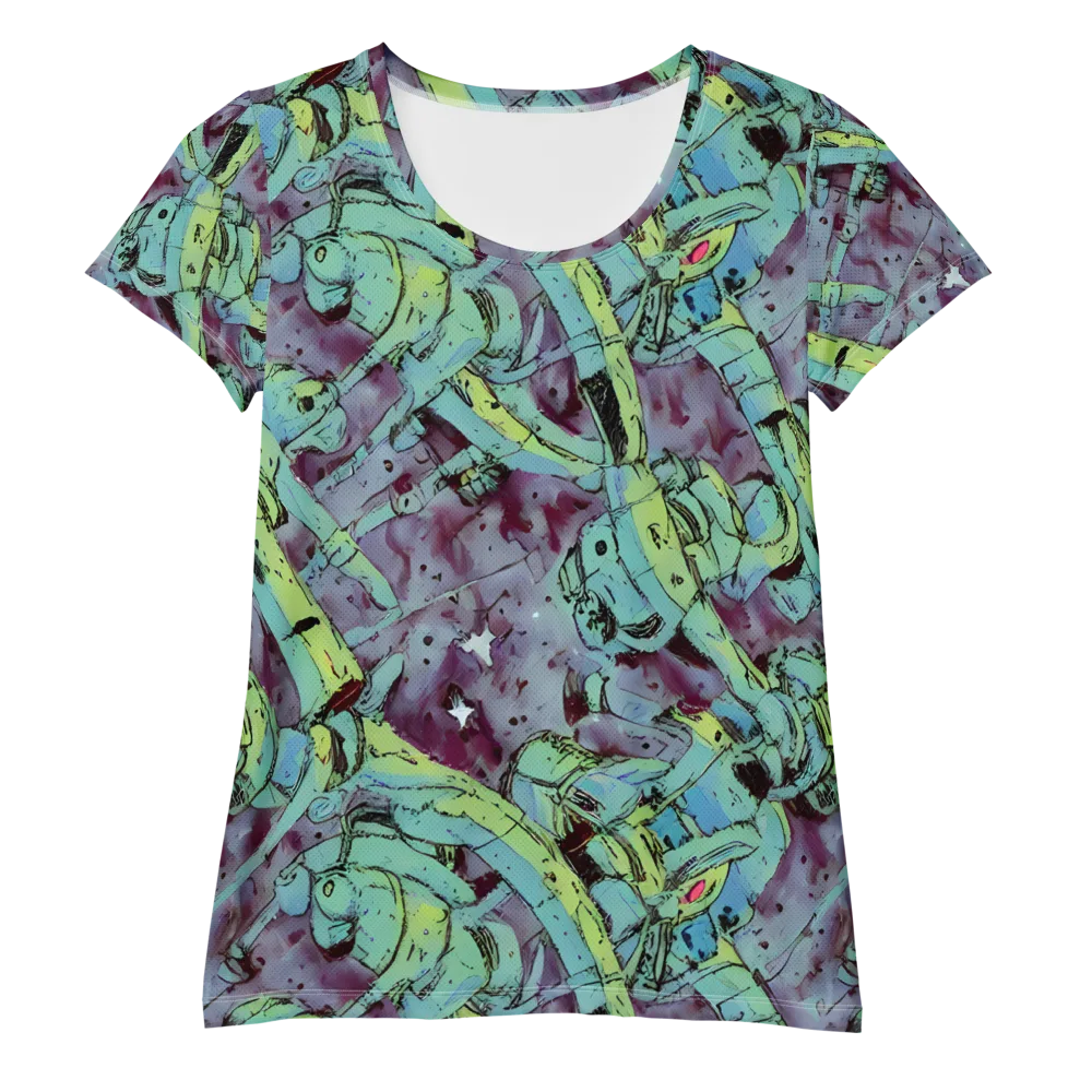 Lime Age on Women's Athletic T-Shirt — Front