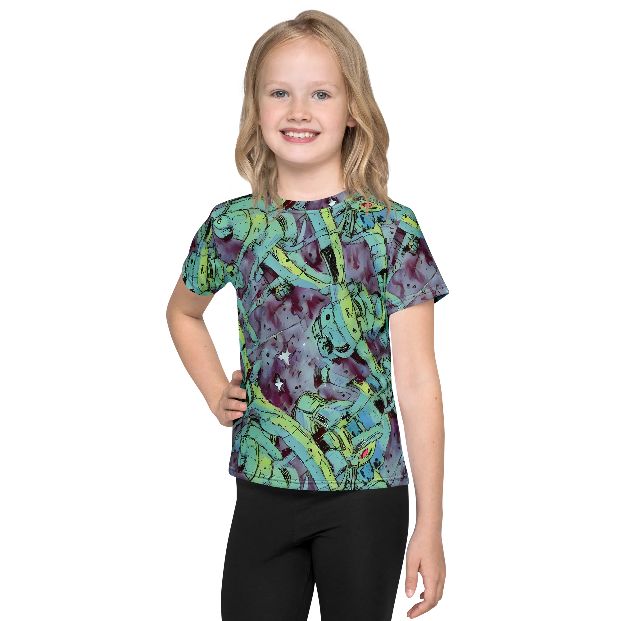 Lime Age on Kids Crew Neck T-Shirt — Front