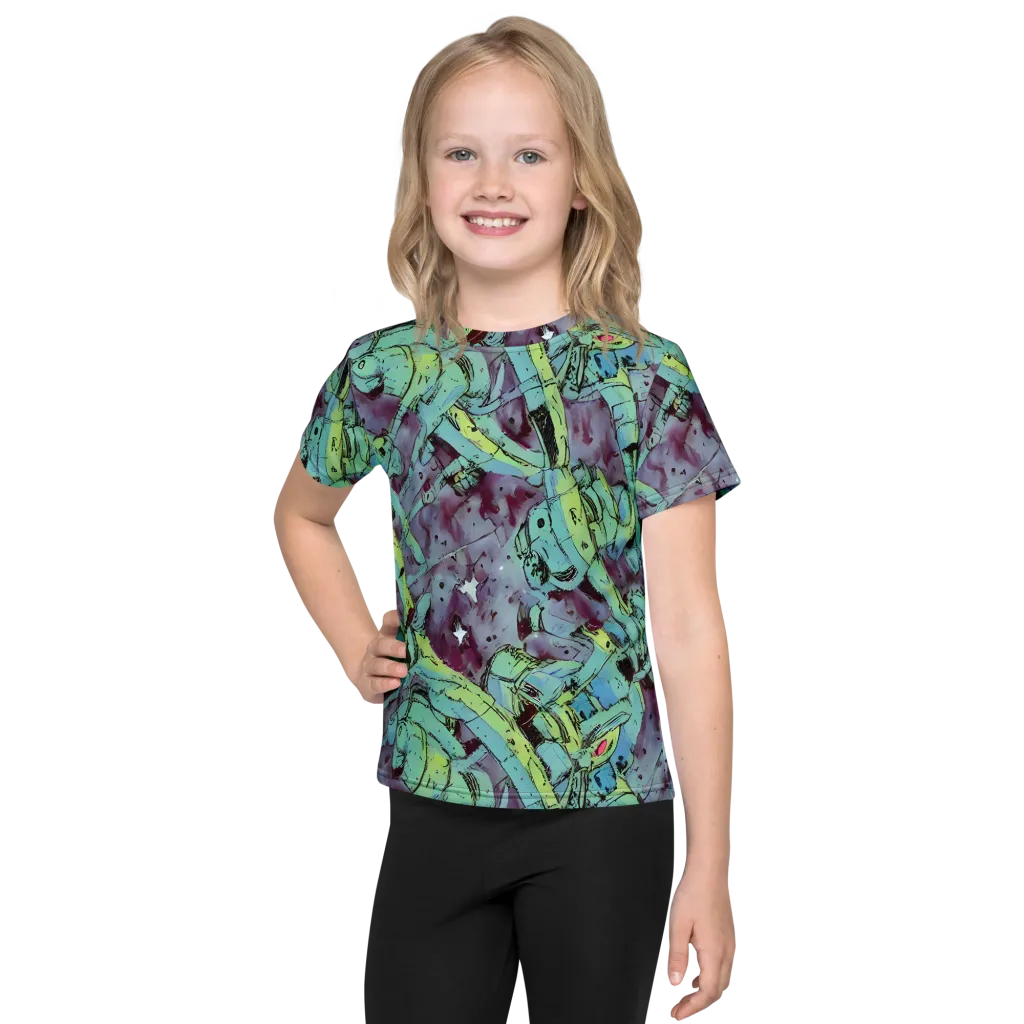 Lime Age on Kids Crew Neck T-Shirt — Front