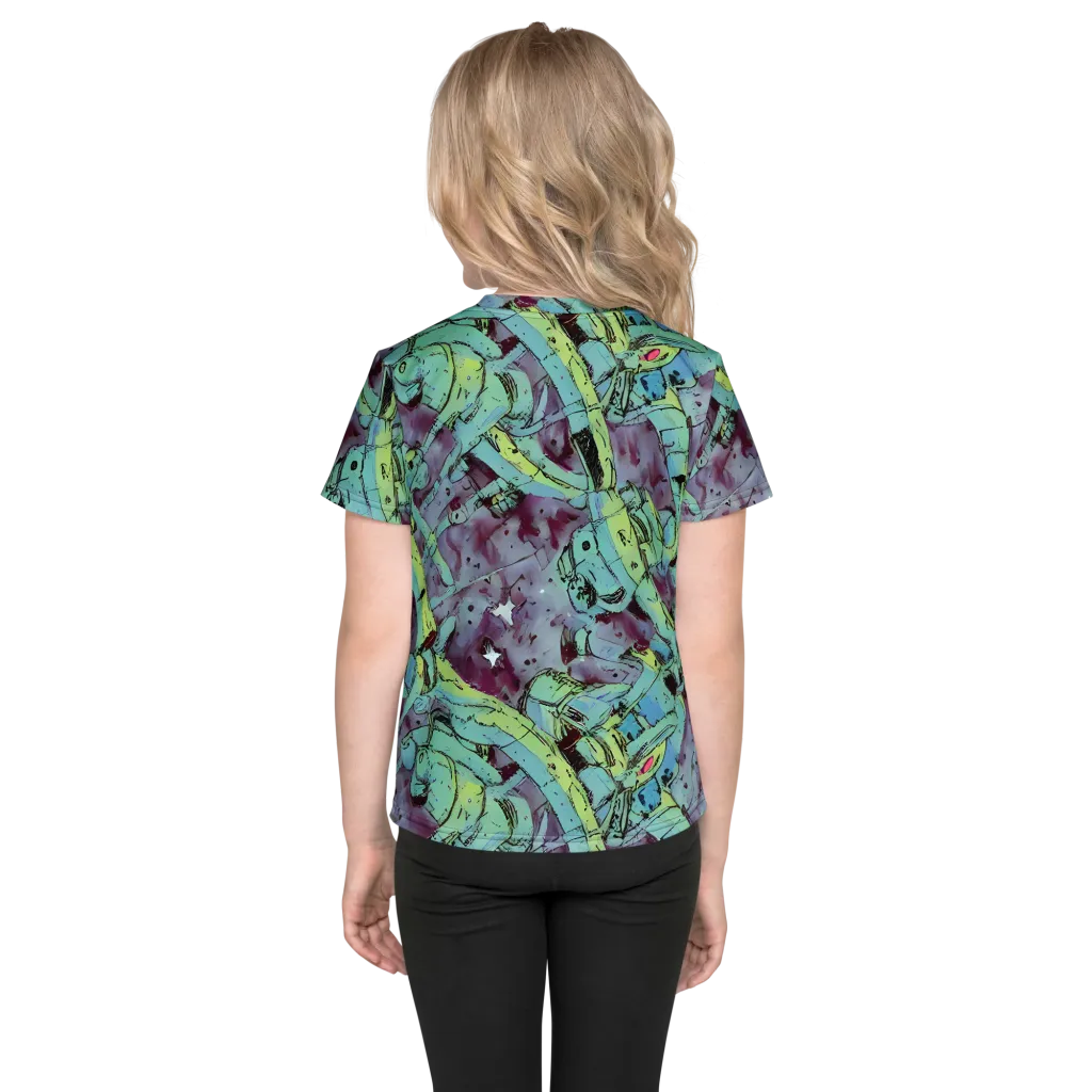 Lime Age on Kids Crew Neck T-Shirt — Back