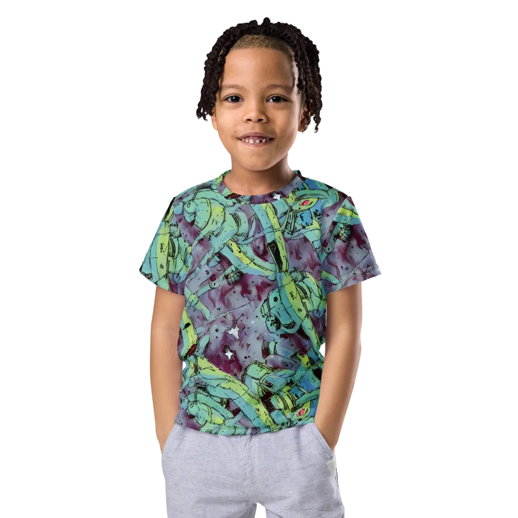 Lime Age on Kids Crew Neck T-Shirt — Front