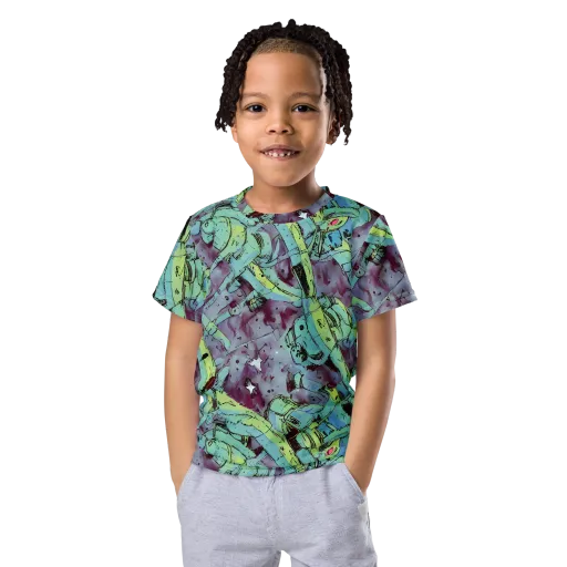 Lime Age on a Kids Crew Neck T-Shirt