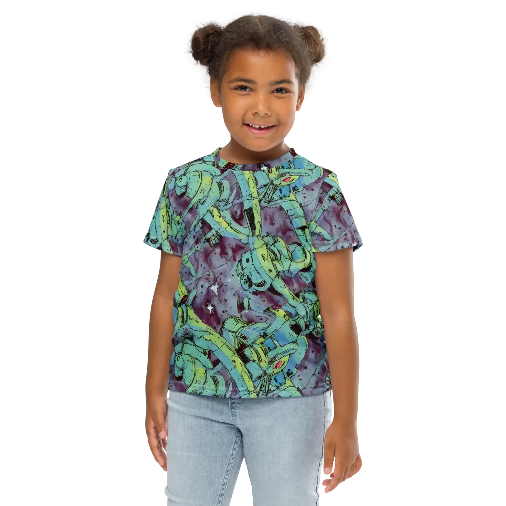 Lime Age on Kids Crew Neck T-Shirt — Front