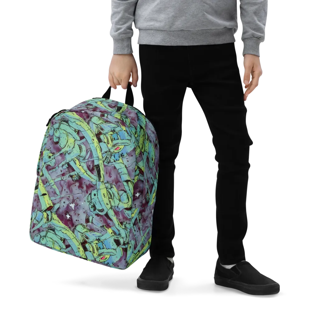Lime Age on Minimalist Backpack — Zoomed-in