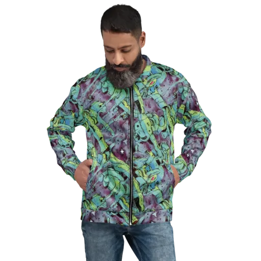Lime Age on a Bomber Jacket