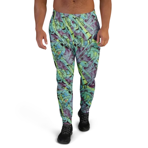 Lime Age on a Men's Joggers