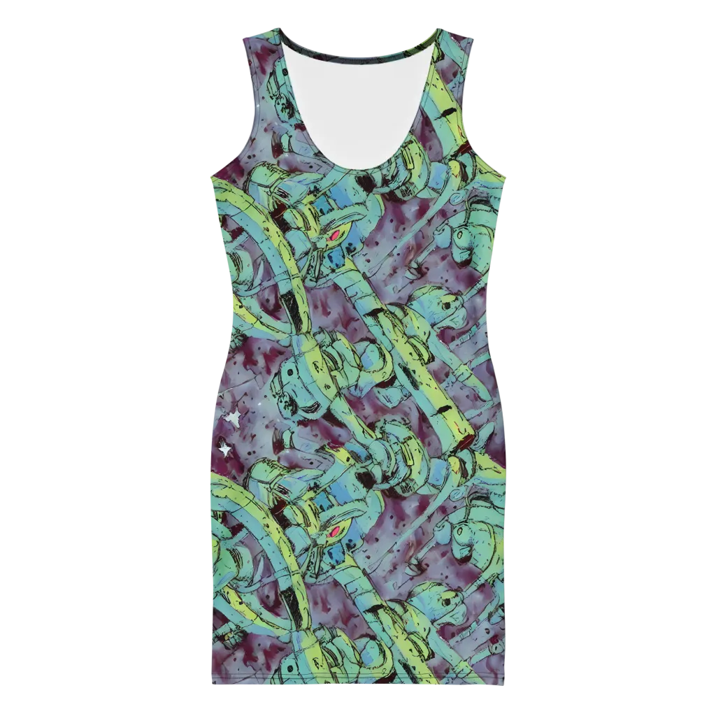 Lime Age on Bodycon Dress — Front