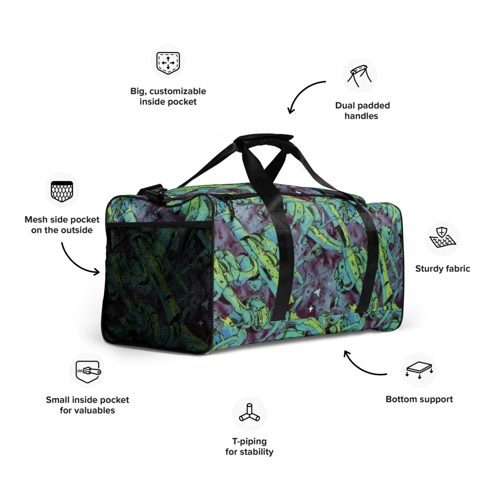 Lime Age on Duffle Bag — Right Front