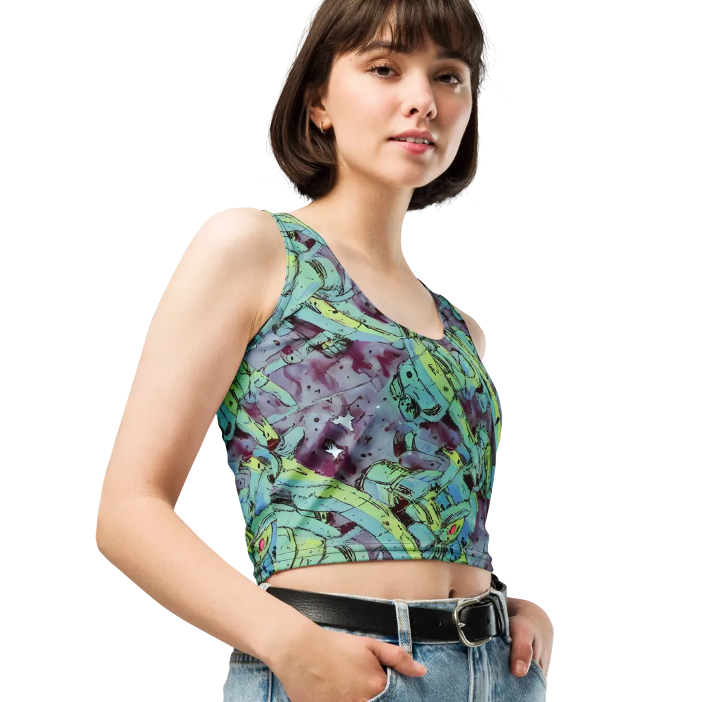 Lime Age on Crop Top — Right Front