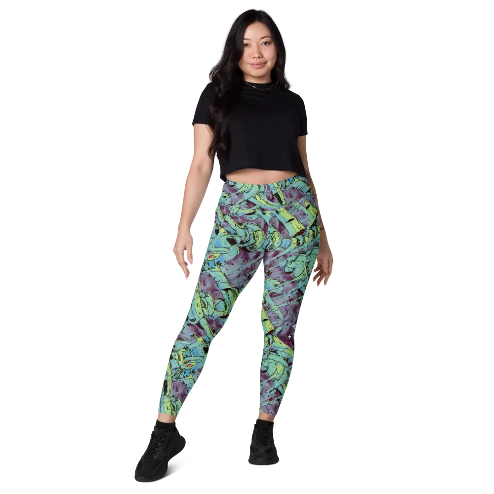 Lime Age on Leggings with Pockets — Front