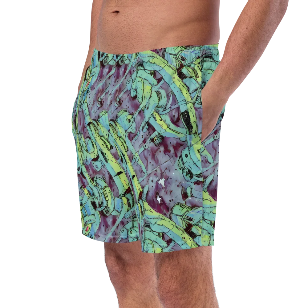 Lime Age on Swim Trunks — Left Front