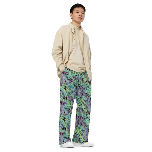 Lime Age on a Wide-Leg Pants