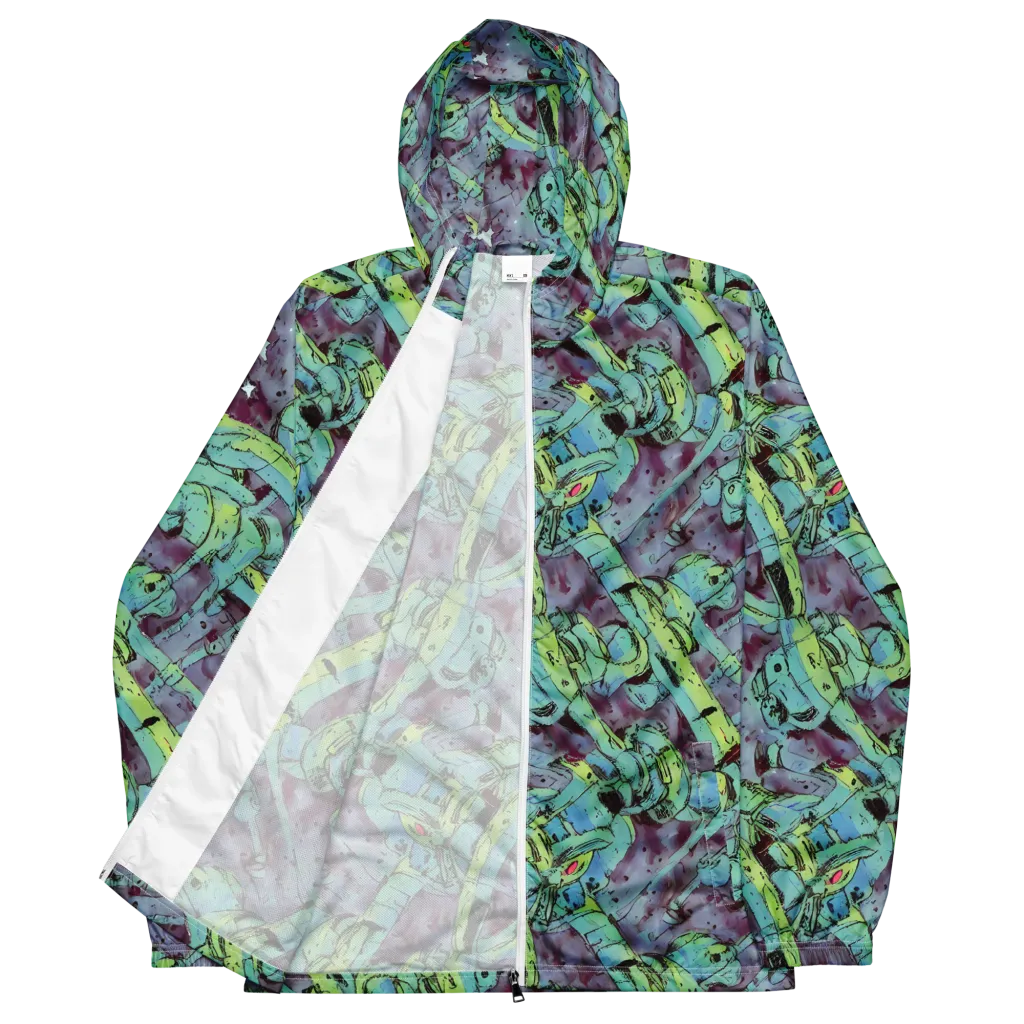 Lime Age on Men's Windbreaker — Front