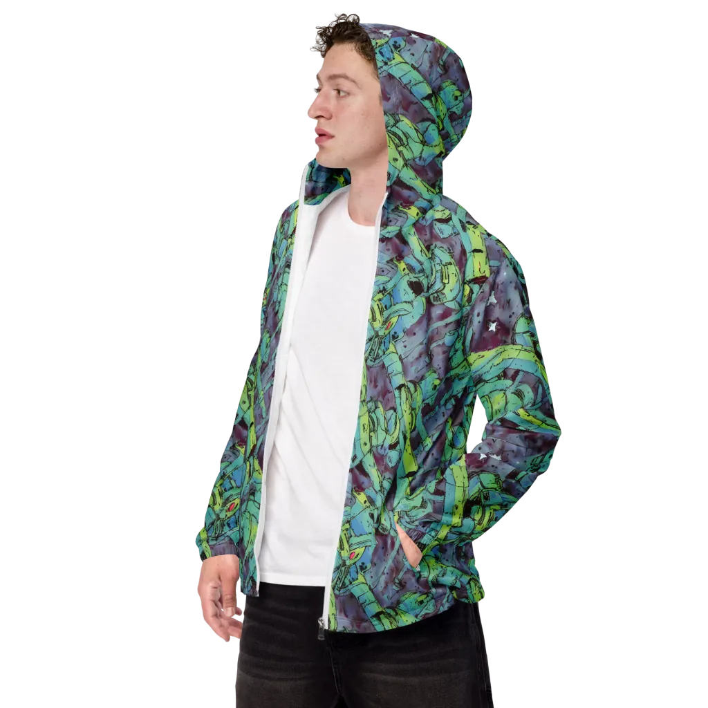 Lime Age on Men's Windbreaker — Left Front