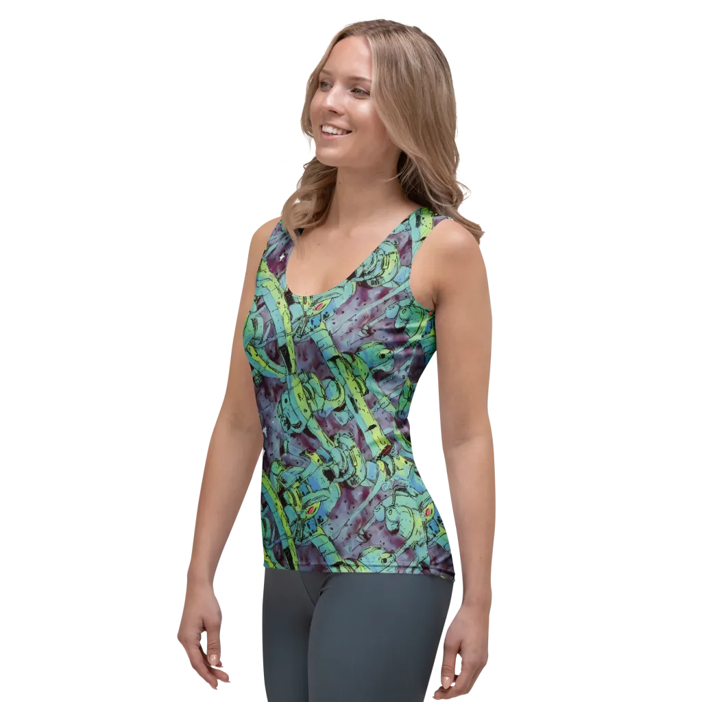 Lime Age on Women's Tank Top — Left Front