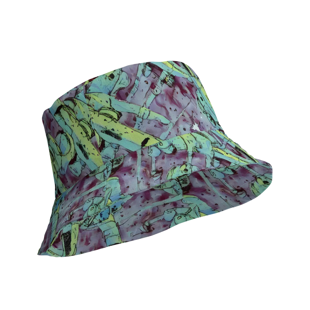 Lime Age on Reversible Bucket Hat — Product details Outside
