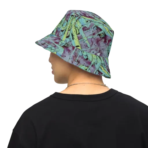 Lime Age on a Reversible Bucket Hat
