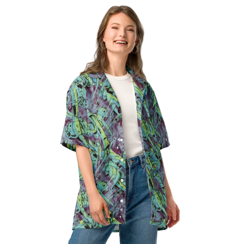 Lime Age on Button Shirt — Front