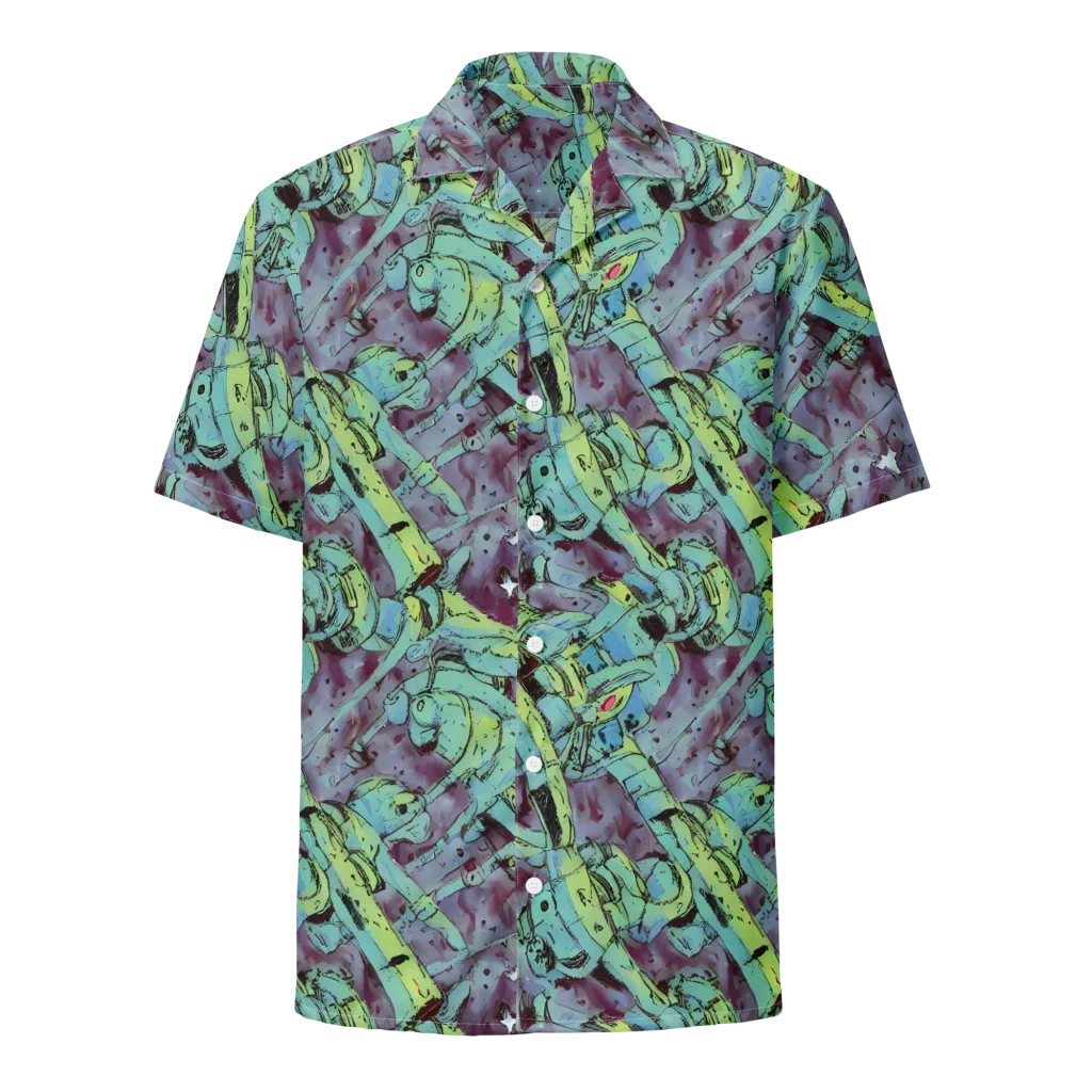 Lime Age on Button Shirt — Front