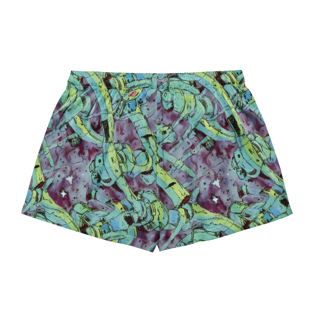 Lime Age on Women's Pajama Shorts — Back