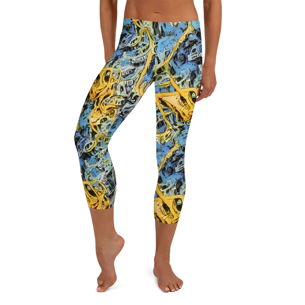 Electric Ossuary on Capri Leggings — Front