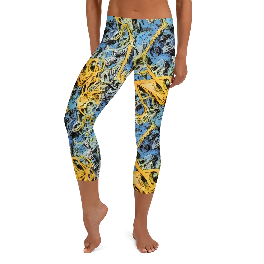 Electric Ossuary on Capri Leggings — Front