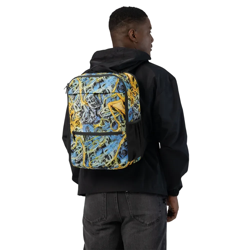 Electric Ossuary on Utility Backpack — Back