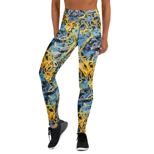 Electric Ossuary on a Yoga Leggings