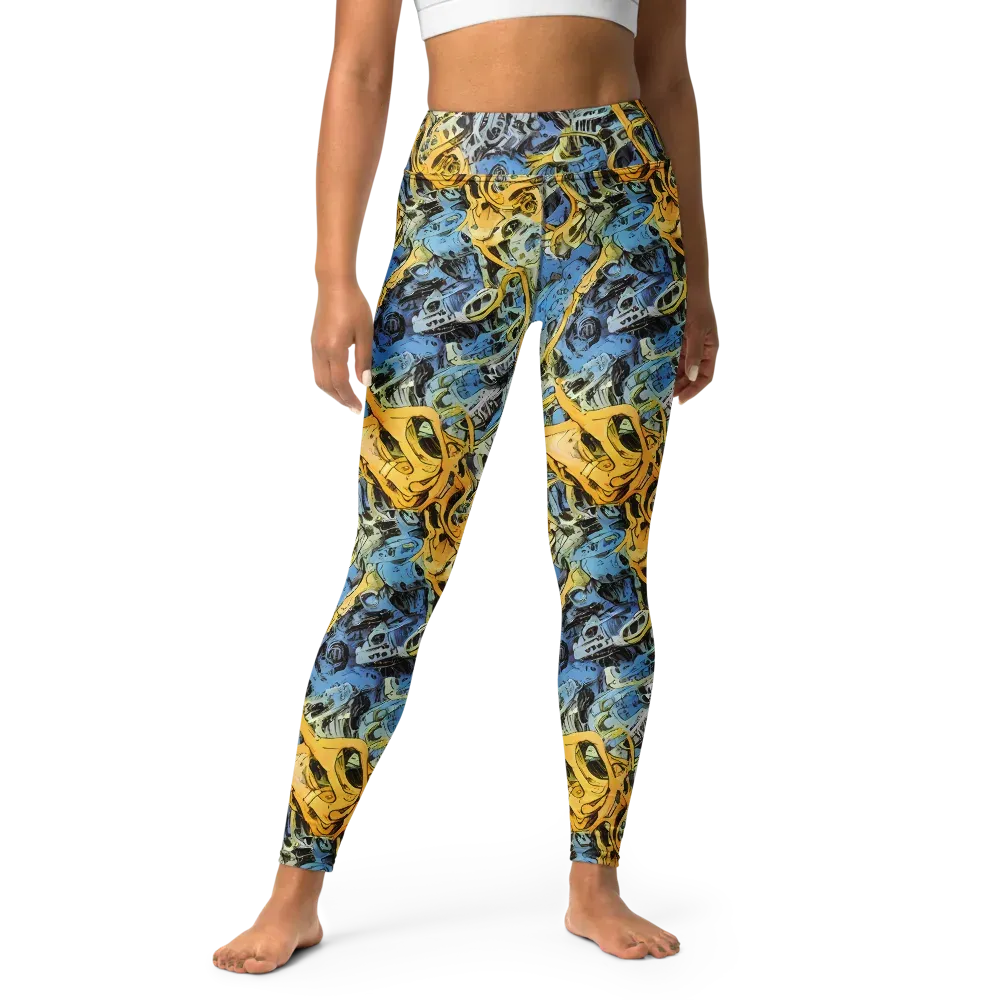 Electric Ossuary on Yoga Leggings — Front