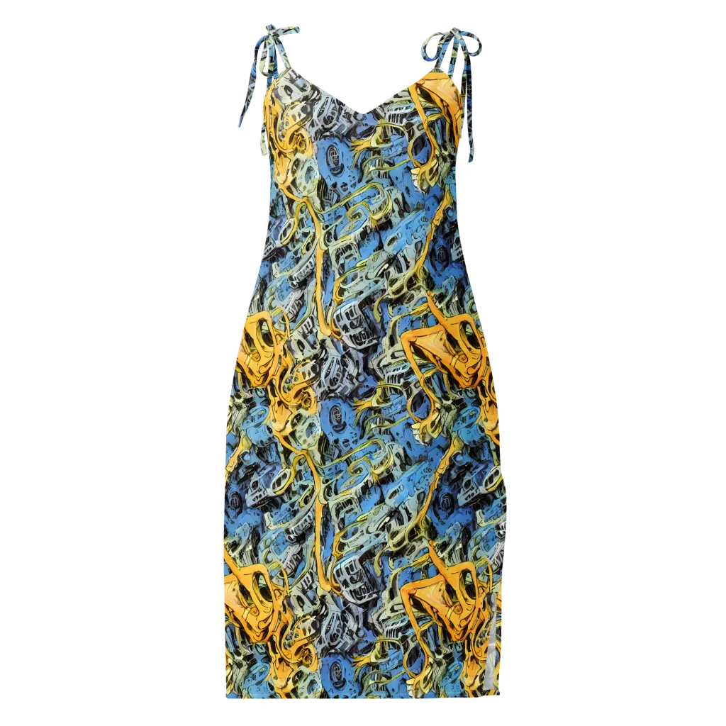 Electric Ossuary on Slip Dress — Front