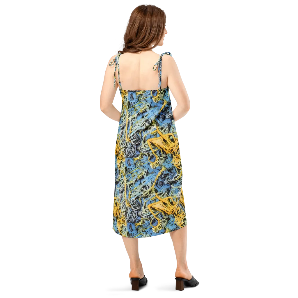 Electric Ossuary on Slip Dress — Back