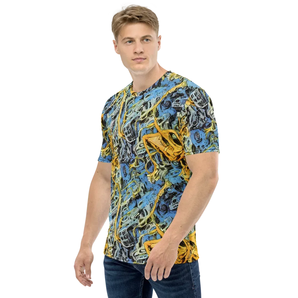 Electric Ossuary on Men's Crew Neck T-Shirt — Left