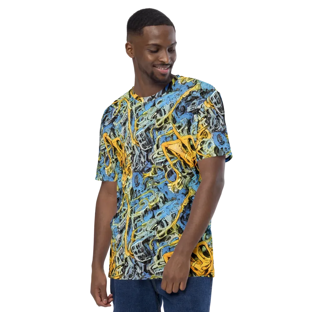 Electric Ossuary on Men's Crew Neck T-Shirt — Left