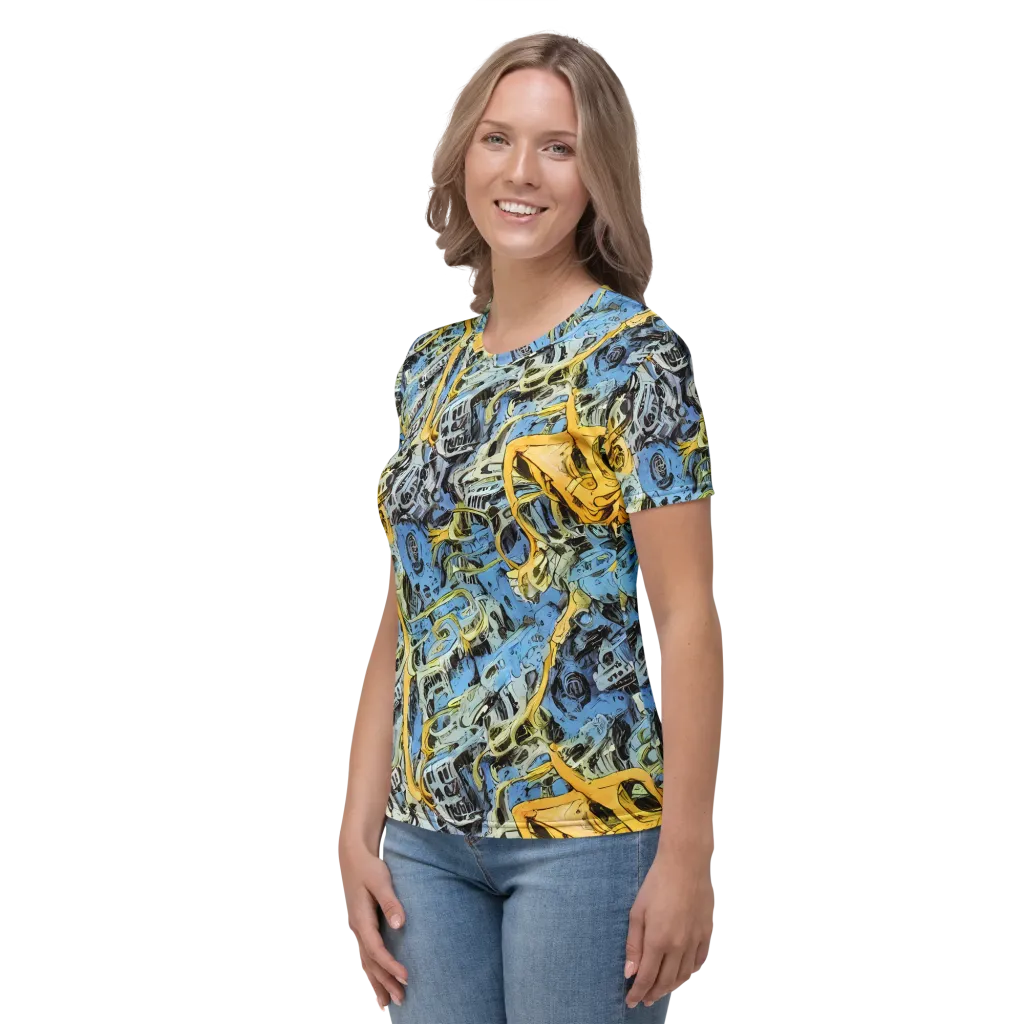 Electric Ossuary on Women's Crew Neck T-Shirt — Left