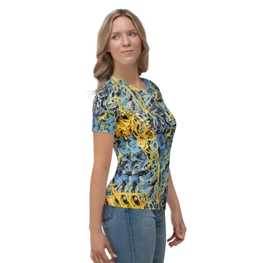 Electric Ossuary on a Women's Crew Neck T-Shirt