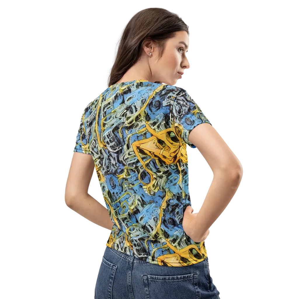 Electric Ossuary on Women's Crew Neck T-Shirt — Back