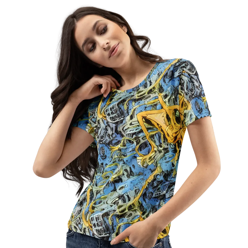 Electric Ossuary on Women's Crew Neck T-Shirt — Left Front